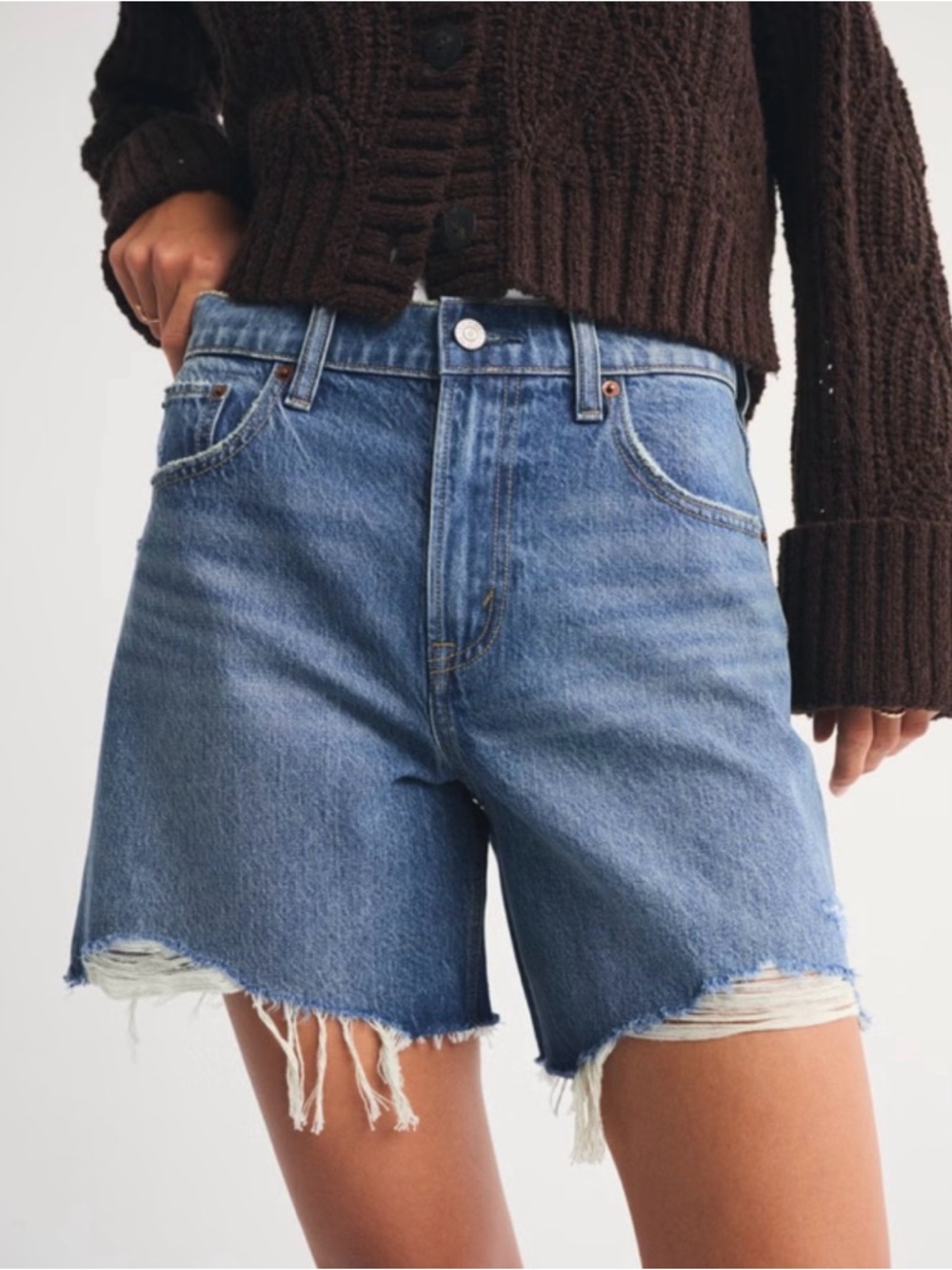 Abercrombie & Fitch high rise loose shorts